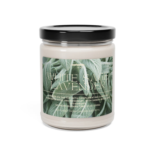 White Sage + Lavender 9oz Soy Candle